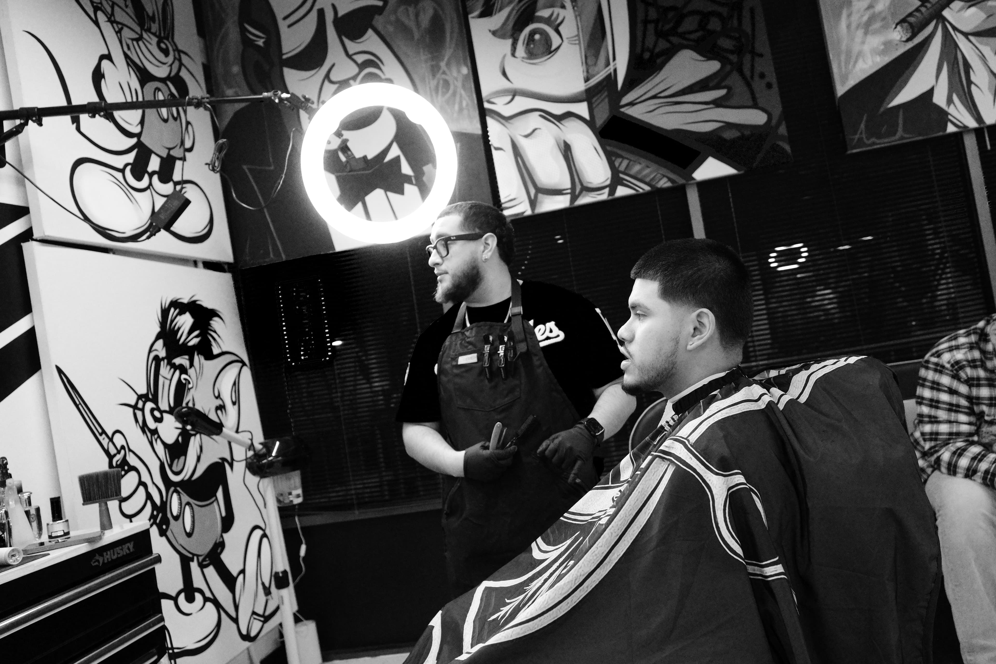 Barber work by Juju Fades at Aces Barbershop