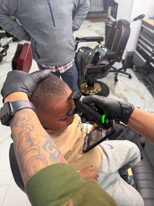 Kids haircut fade by WALTNYCE at Aces Barbershop